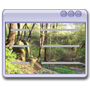 קבע רקע חלון שקוף